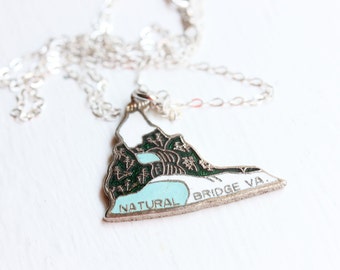 State Charm Necklace - Virginia