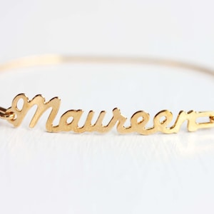Maureen Name Bracelet Gold, Name Bracelet, Vintage Name Bracelet Gold, Vintage Name Bracelet, Gold Bracelet, Vintage Bracelet
