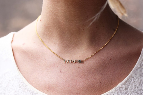 Vintage name necklace deals