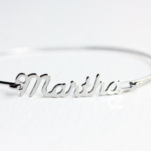 Martha Name Bracelet Silver, Name Bracelet, Vintage Name Bracelet Silver, Vintage Name Bracelet, Silver Bracelet, Vintage Bracelet
