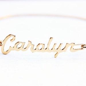 Carolyn Name Bracelet Gold, Name Bracelet, Vintage Name Bracelet Gold, Vintage Name Bracelet, Gold Bracelet, Vintage Bracelet
