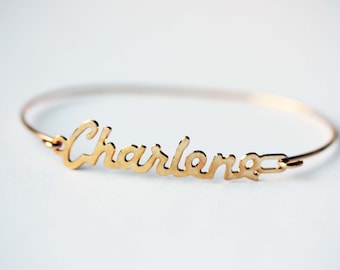 Charlene Name Bracelet Gold, Name Bracelet, Vintage Name Bracelet Gold, Vintage Name Bracelet, Gold Bracelet, Vintage Bracelet