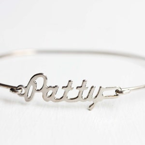 Patty Name Bracelet Silver, Name Bracelet, Vintage Name Bracelet Silver, Vintage Name Bracelet, Silver Bracelet, Vintage Bracelet