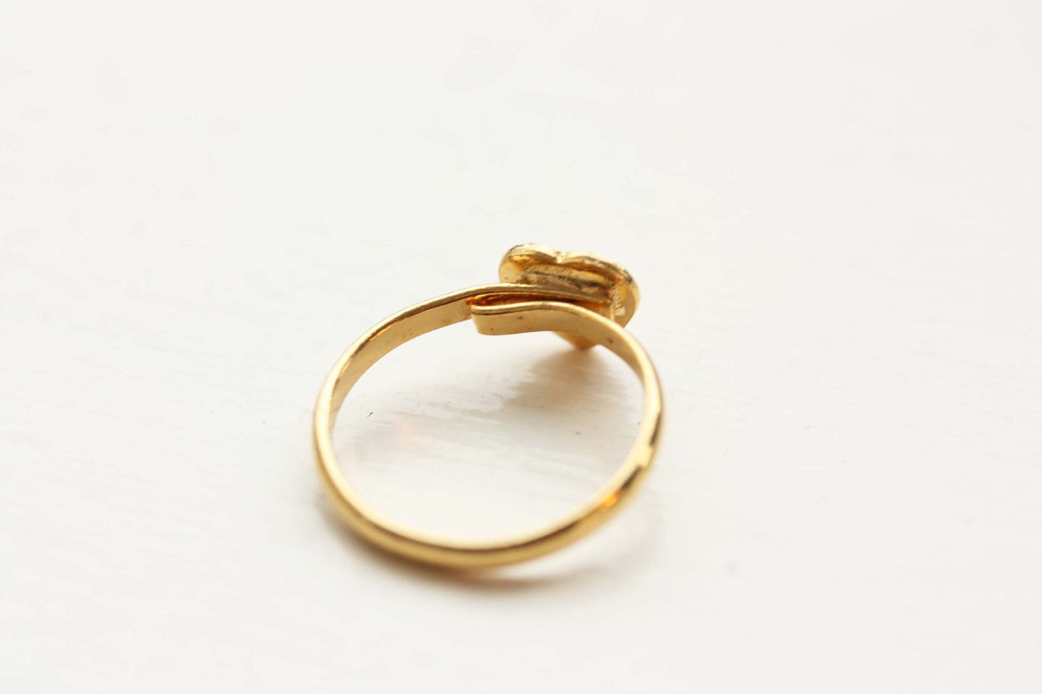 Initial Heart Ring Gold Initial Ring Gold Heart Ring Gold Etsy
