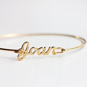 Joan Name Bracelet Gold, Name Bracelet, Vintage Name Bracelet Gold, Vintage Name Bracelet, Gold Bracelet, Vintage Bracelet