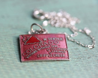 State Charm Necklace - Colorado