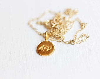 Evil Eye Necklace - Gold or Silver