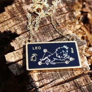 Leo Astrology Necklace, Leo Star Sign Necklace, Star Sign Necklace, Astrology Necklace, Constellation Necklace, Gold Constellation Necklace image 2