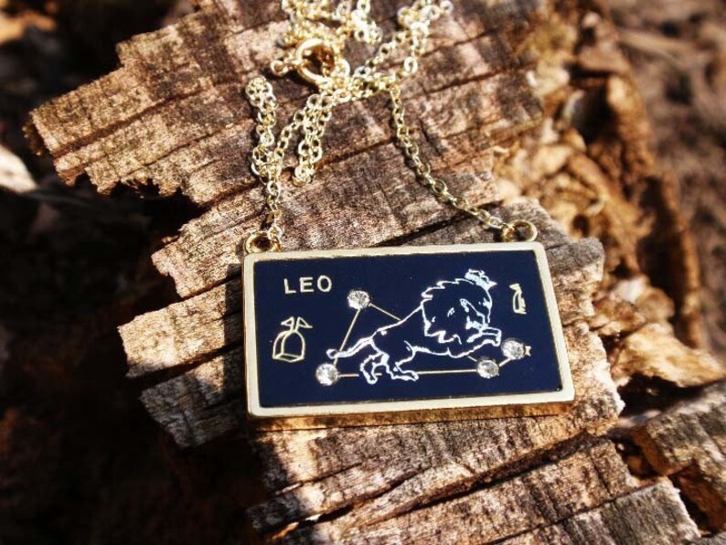 Leo Astrology Necklace, Leo Star Sign Necklace, Star Sign Necklace, Astrology Necklace, Constellation Necklace, Gold Constellation Necklace image 2