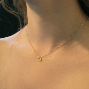 Gold Dot Necklace, Dot Necklace, Gold Filled Necklace, Circle Necklace, Gold Disc Necklace, Delicate Gold Necklace, Circle Necklace, Dot