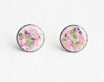 Pink Circle Studs