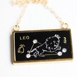 Leo Astrology Necklace, Leo Star Sign Necklace, Star Sign Necklace, Astrology Necklace, Constellation Necklace, Gold Constellation Necklace image 1