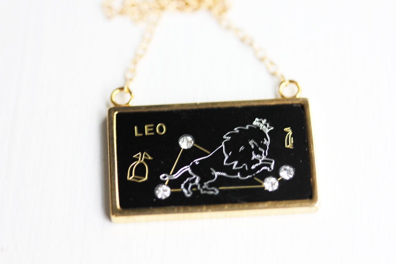 Leo Astrology Necklace, Leo Star Sign Necklace, Star Sign Necklace, Astrology Necklace, Constellation Necklace, Gold Constellation Necklace image 1