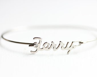 Terry Name Bracelet Silver, Name Bracelet, Vintage Name Bracelet Silver, Vintage Name Bracelet, Silver Bracelet, Vintage Bracelet