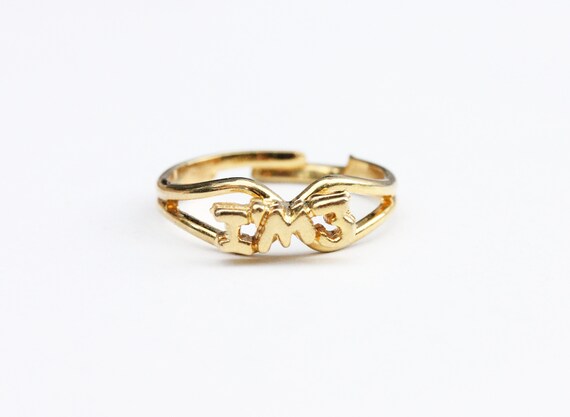 Golden Bee adjustable ring - 925 Sterling Silver Rings For Kids