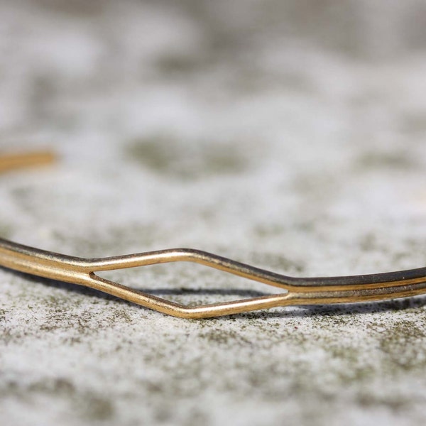 Diamond Cuff Small, Geometric Cuff Bracelet, Geometric Bracelet, Diamond Bracelet, Small Gold Cuff, Small Cuff, Gold Cuff, Delicate Cuff