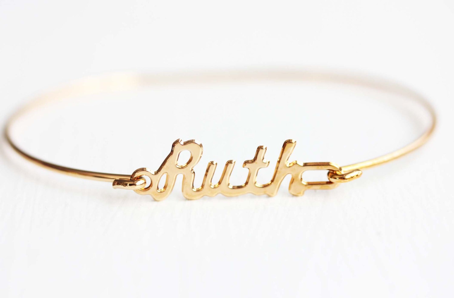 Ruth nombre pulsera oro de vintage nombre - Etsy España