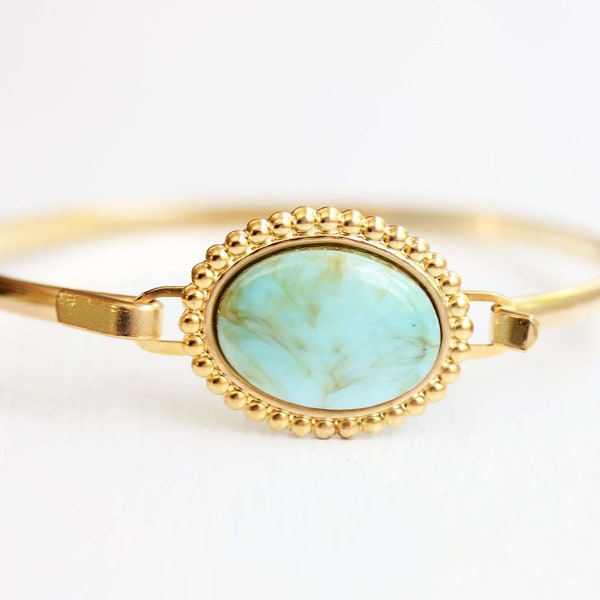 Turquoise Oval Bracelet