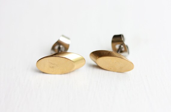 Letter Studs Oval, Initial Studs, Name Studs, Let… - image 2