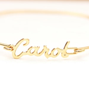 Carol Name Bracelet Gold, Name Bracelet, Vintage Name Bracelet Gold, Vintage Name Bracelet, Gold Bracelet, Vintage Bracelet