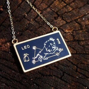 Leo Astrology Necklace, Leo Star Sign Necklace, Star Sign Necklace, Astrology Necklace, Constellation Necklace, Gold Constellation Necklace image 3