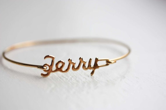 Terry Name Bracelet Gold, Name Bracelet, Vintage … - image 2