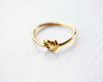 Knot Ring Gold, Knot Ring Silver, Delicate Knot Ring, Vintage Knot Ring, Love Knot Ring, Gold Love Knot Ring, Sizes 4,5,6, Silver or Gold