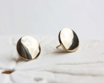 Round Gold Studs