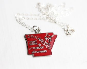 State Charm Necklace - Arkansas