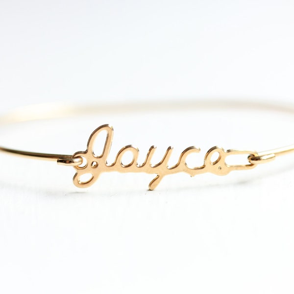 Joyce Name Bracelet Gold, Name Bracelet, Vintage Name Bracelet Gold, Vintage Name Bracelet, Gold Bracelet, Vintage Bracelet