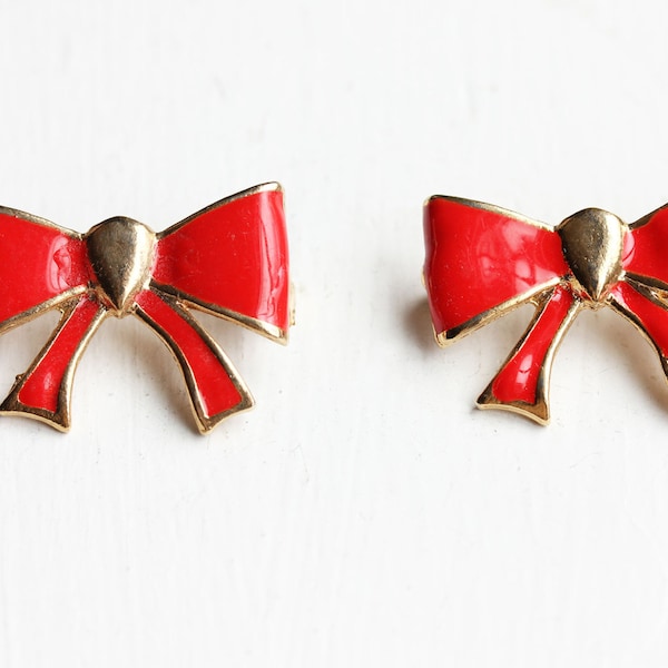 Red Bow Pin Set, Red Pin, Pin Set, Bow Pin, Ribbon Pin