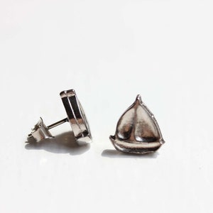 Silver Ship Studs, Sailboat Studs, Boat Studs, Sailing Studs, Sailing, Silver Studs, Ship Studs image 2