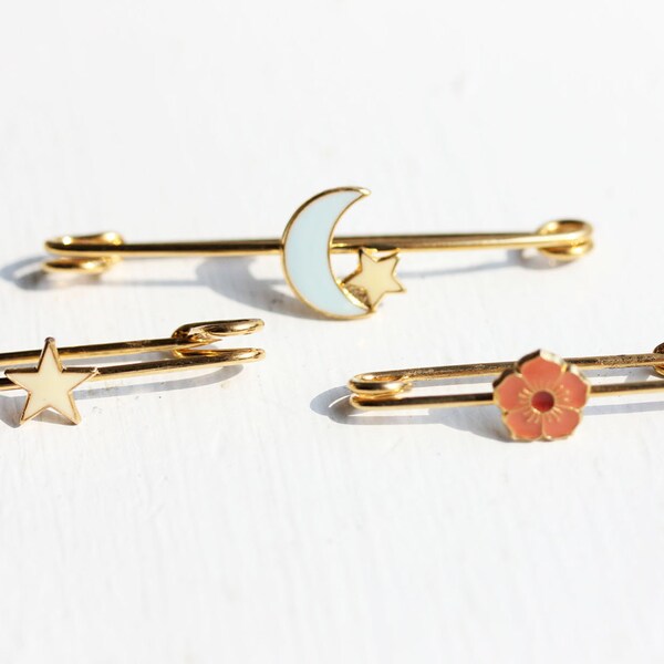 Safety Pin Set, Enamel Pin Set, Pin Set