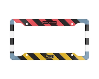 Hacienda FAC51 "Manchester Industrial" License Plate Frame