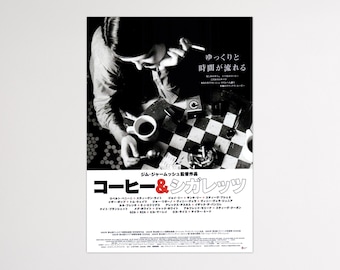 COFFEE & CIGARETTES — Rare Vintage 2003 Japanese Chirashi Movie Poster featuring Jack White of the White Stripes