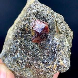 Raw Zircon Mineral in Stunning Red Hue 148 Gram of Crystal Energy