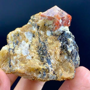 Red Zircon, Zircon Crystal, Crystal Specimen, Raw Zircon, Zircon Specimen, Natural Zircon, Zircon Mineral, Rough Zircon, 113 Gram