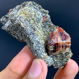 Red Zircon, Zircon Crystal, Crystal Specimen, Raw Zircon, Zircon Specimen, Natural Zircon, Zircon Mineral, Rough Zircon, 76 Gram