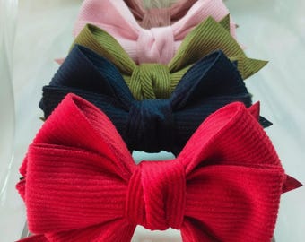 Samt Haarschleife Haarspange, lange elegante Schleife für Frauen