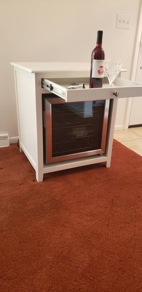 Custom Mini Wine Cabinet Use For Mini Fridge Wine Cooler Or Etsy