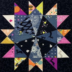 Moonflower Quilt Block