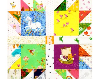 FPP Bear Paw Quilt Block