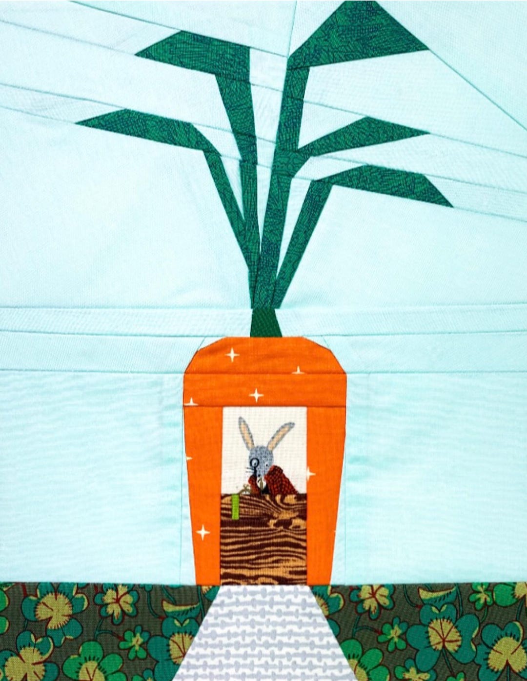 Carrot Cottage Quilt Block FPP Pattern - Etsy