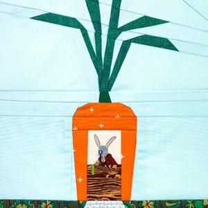 Carrot Cottage Quilt Block FPP Pattern - Etsy