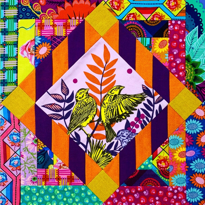 Centerstage Pattern Center Stage Quilt Block - Etsy