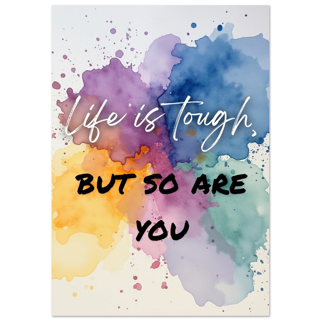 Watercolor Motivational Wall Art Decor Poster Affirmation Print Canvas ...