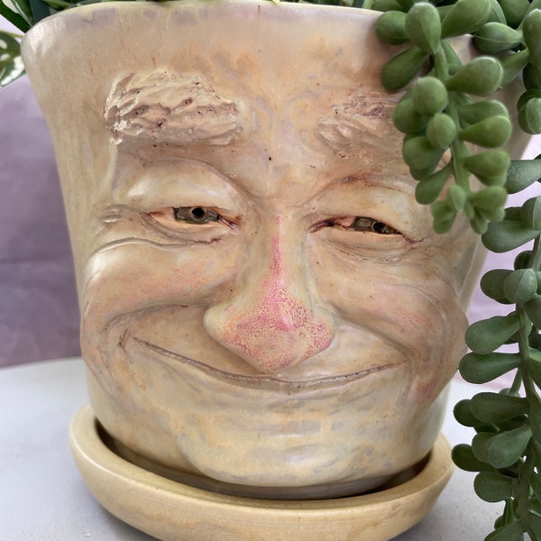 Planter, Ceramic, Pottery, That Fun Guy