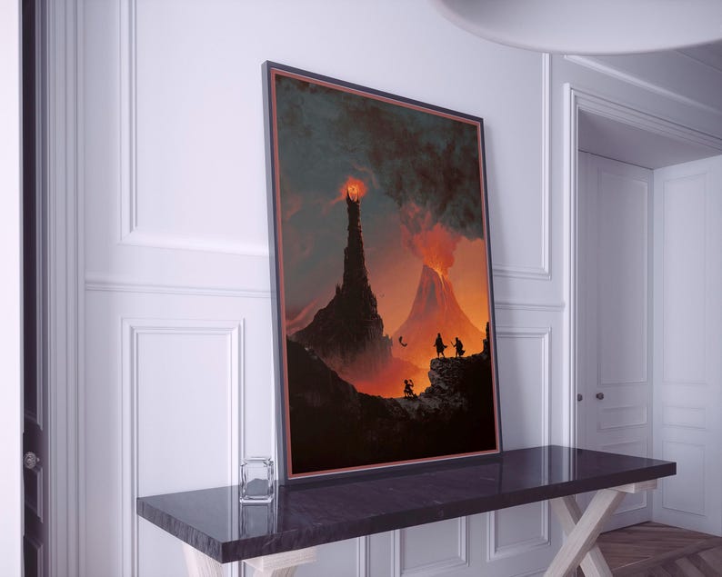Lord of the Rings Mordor Poster Printable PDF, LOTR Mordor Middle Earth ...