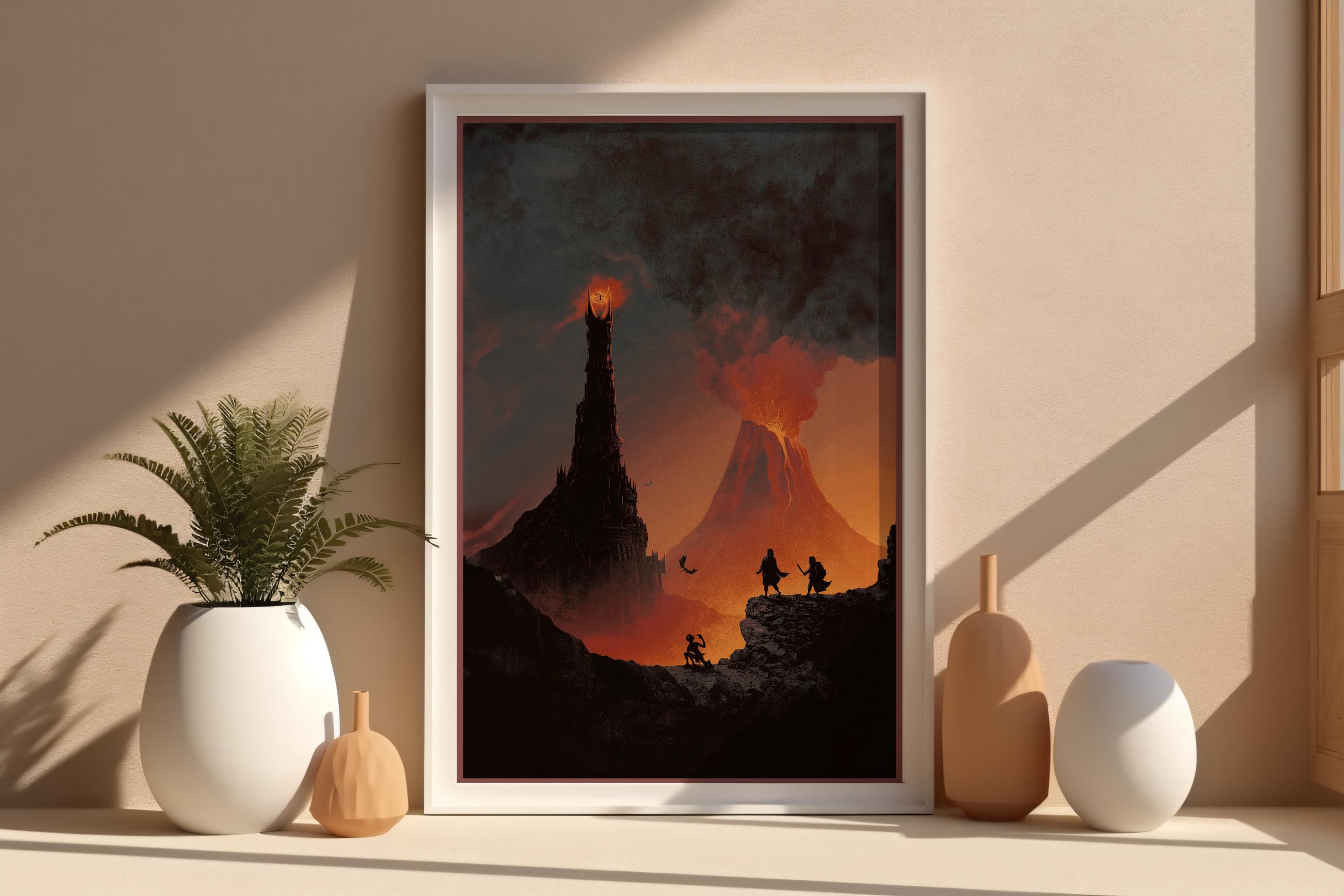 Lord of the Rings Mordor Poster Printable PDF, LOTR Mordor Middle Earth ...