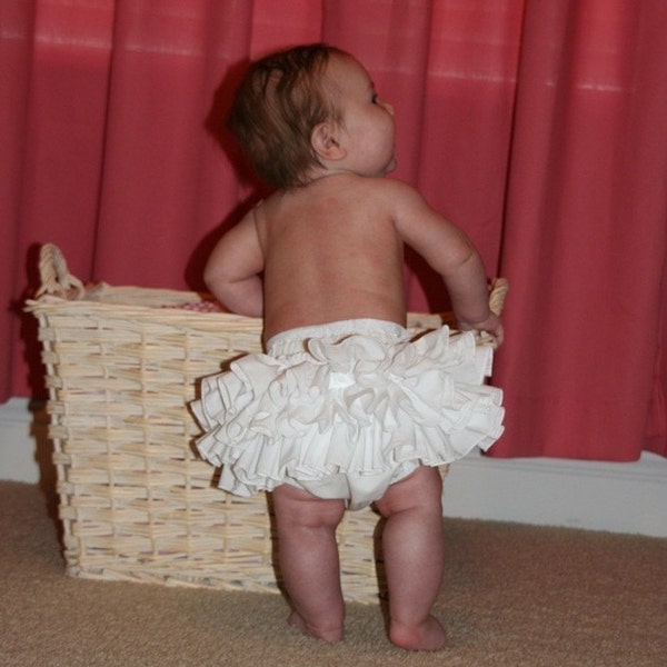 Sassy Fancy Ruffle Panty Bloomer Diaper Cover  Handmade